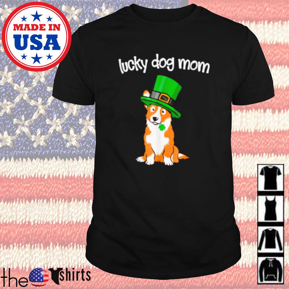 St. Patrick's day corgi lucky dog mom shirt