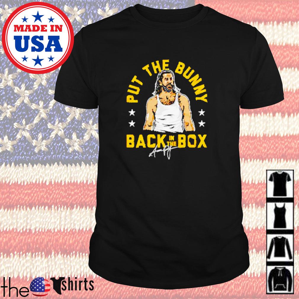 Aaron Rodgers Green Bay Packers put the bunny back tn the box shirt