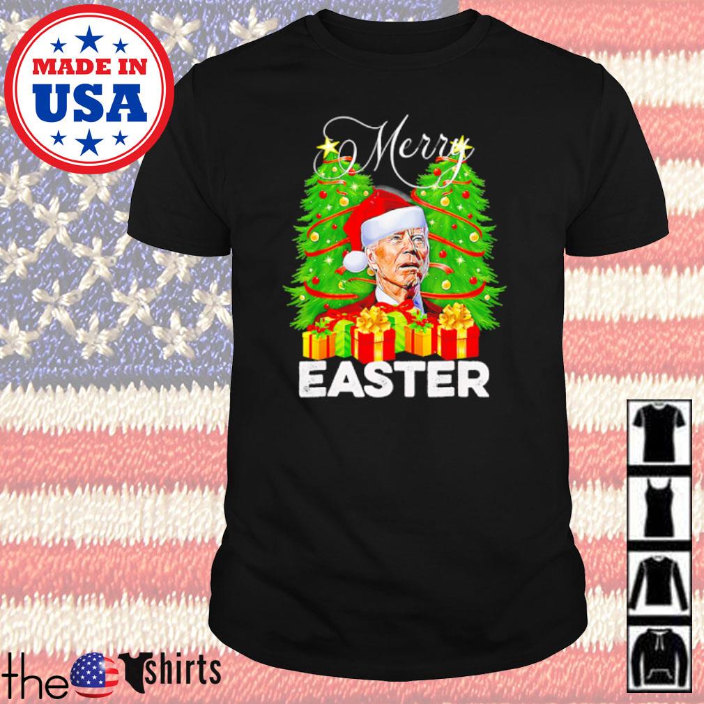 Santa Joe Biden happy Easter gift Christmas tree shirt