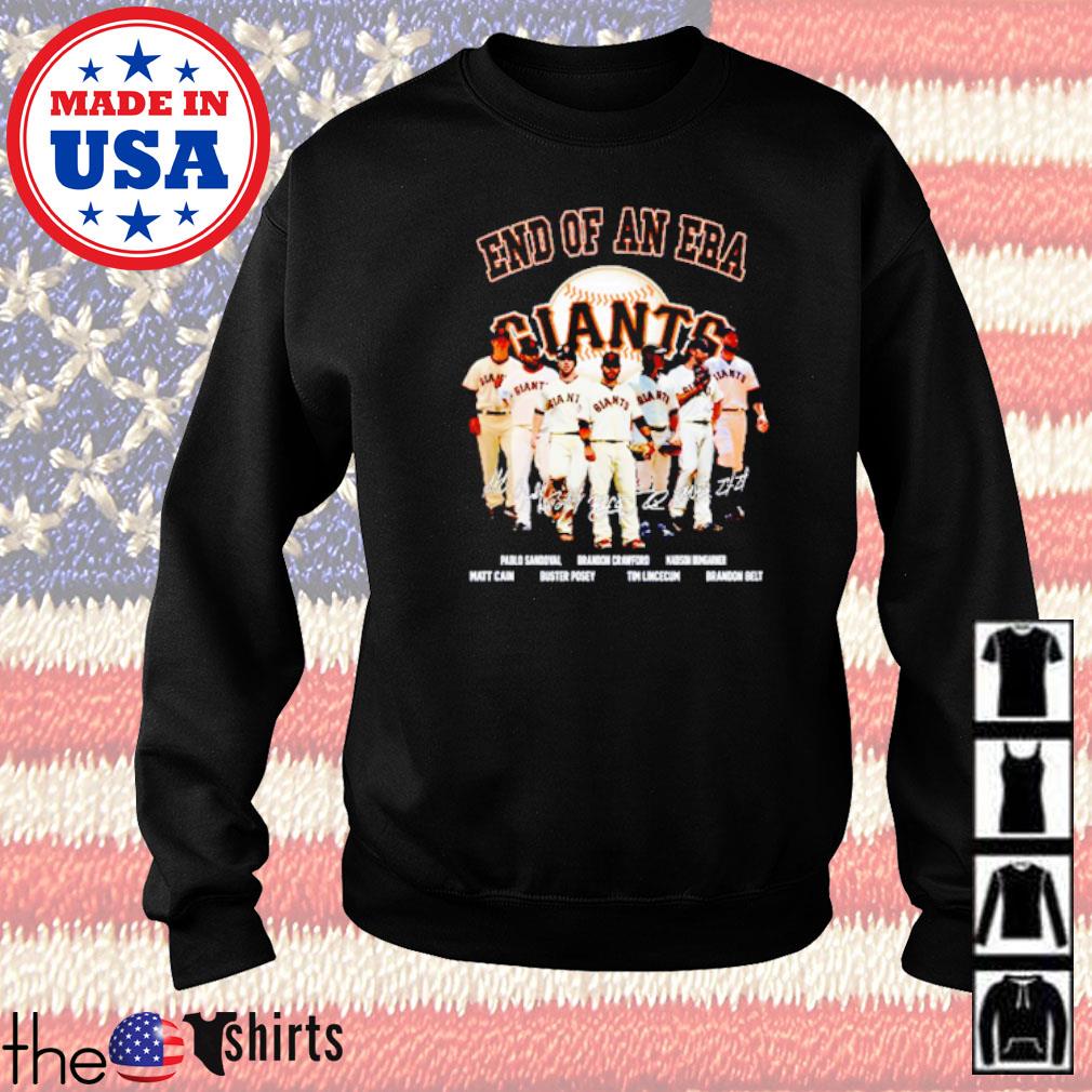 San Francisco Giants end of an era signatures shirt, hoodie, sweater, long  sleeve and tank top