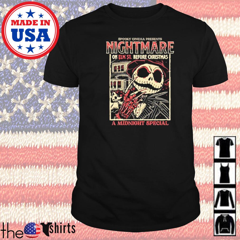 Jack Skellington nightmare on elm st. before Christmas a midnight special shirt