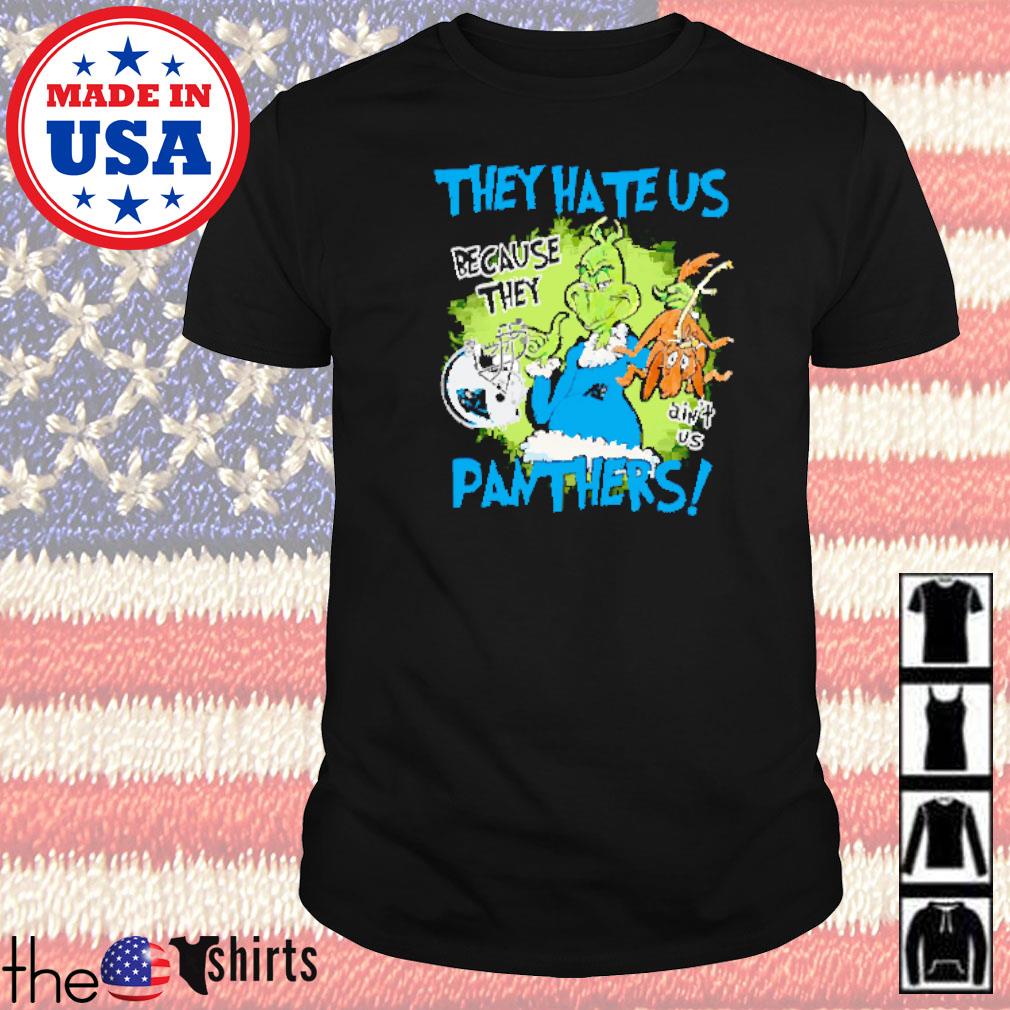 Mr. Grinch and Max they hate us because they ain't us Carolina Panthers shirt