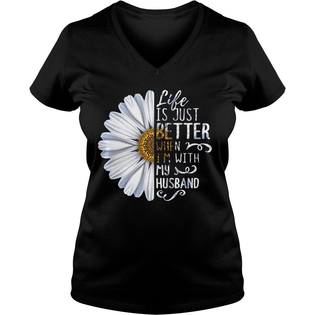 Sunflower life is just better when I'm with my husband shirt, sweater