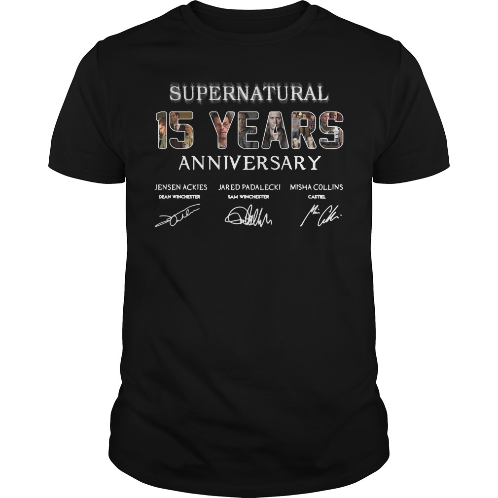 15 years of supernatural t shirt