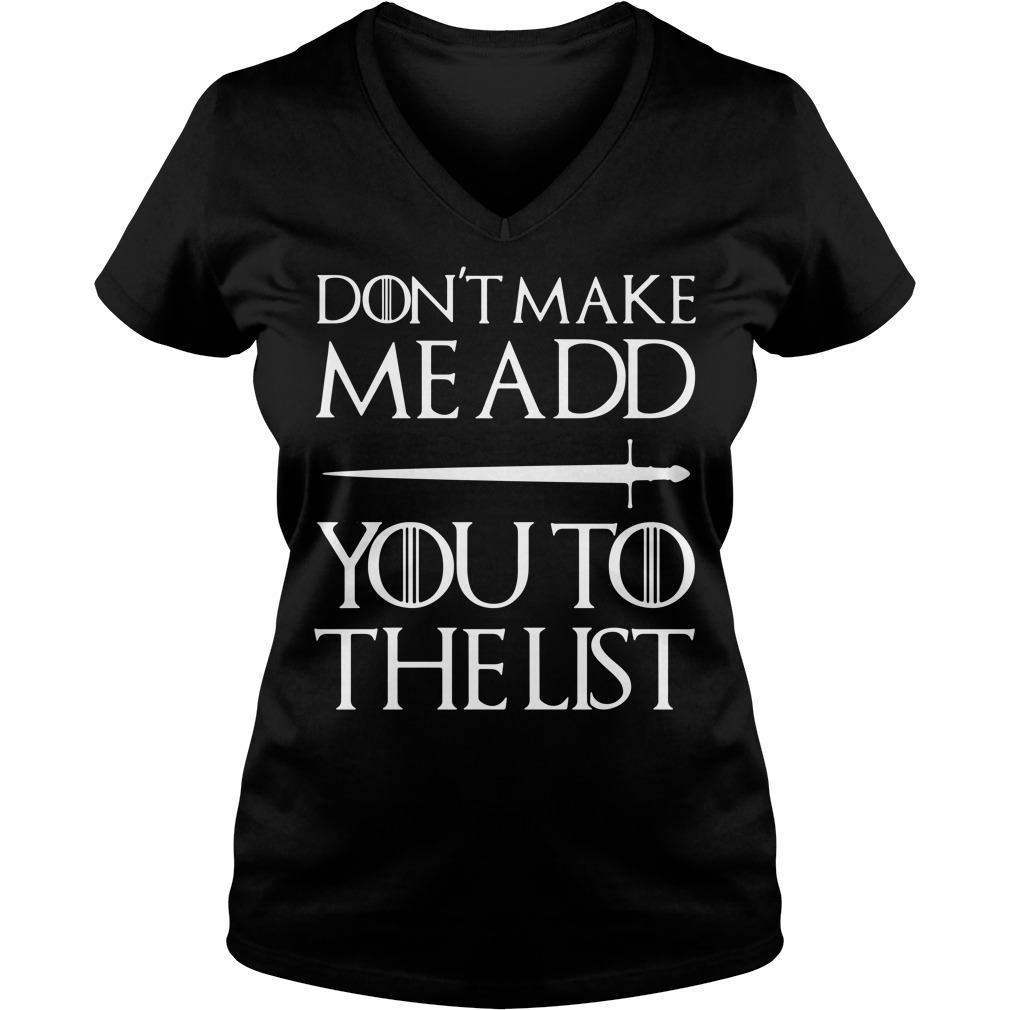 you just made the list shirt