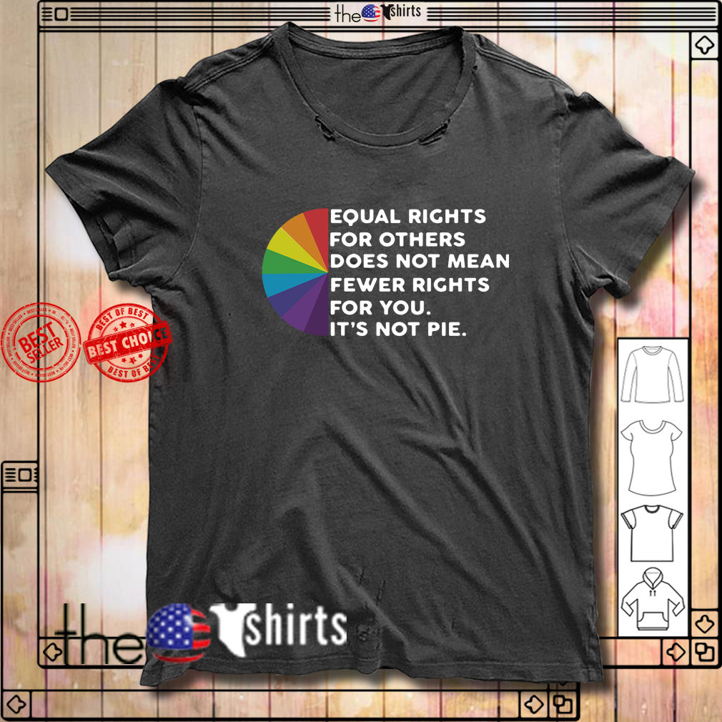 equal rights for others it's not pie shirt