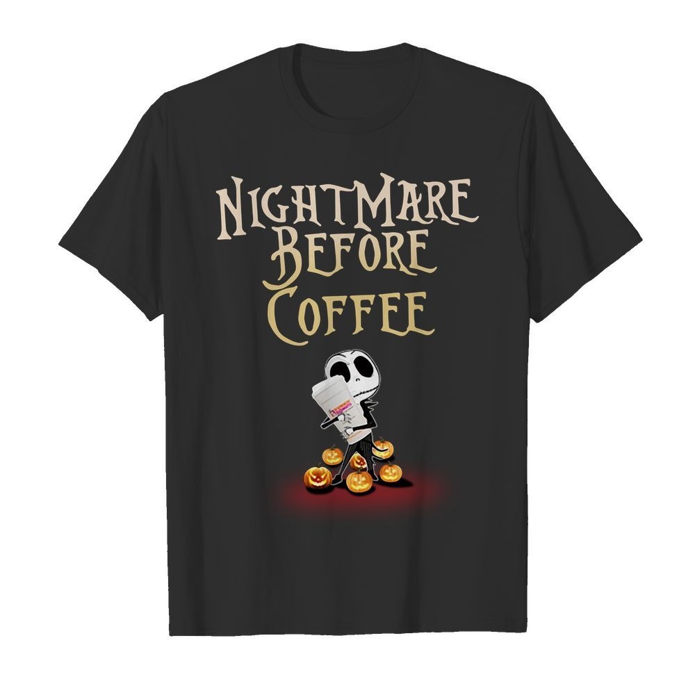 nightmare before coffee t shirt