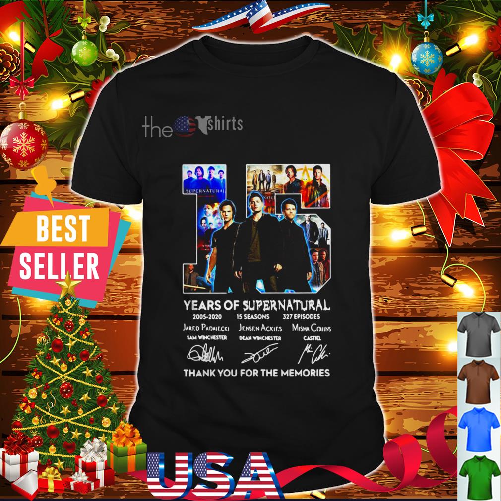 15 years of supernatural thank you for the memories shirt