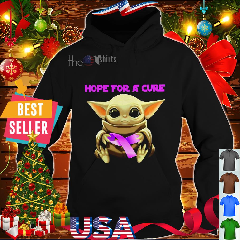 Baby Yoda hug hope for a cure shirt, Hoodie,sweater