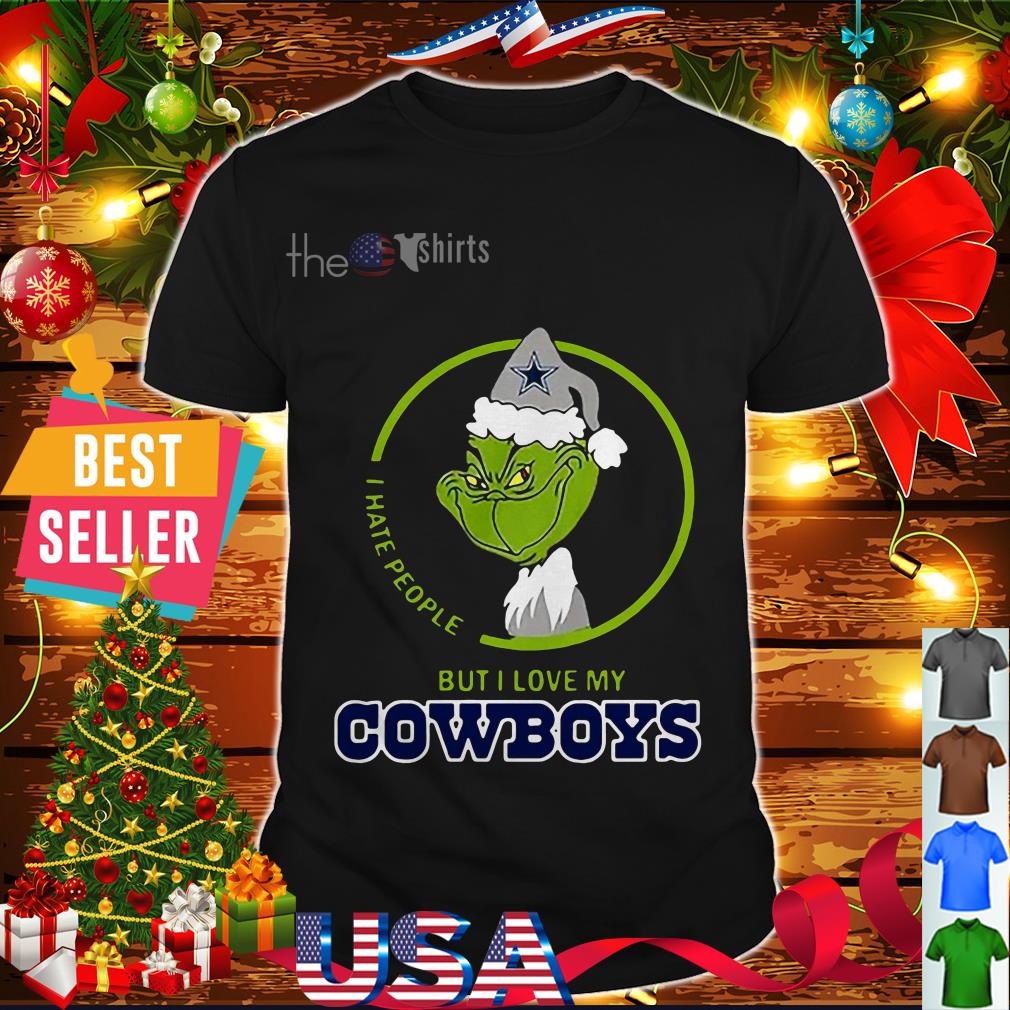 Official The Grinch I Hate People But I Love My Dallas Cowboys