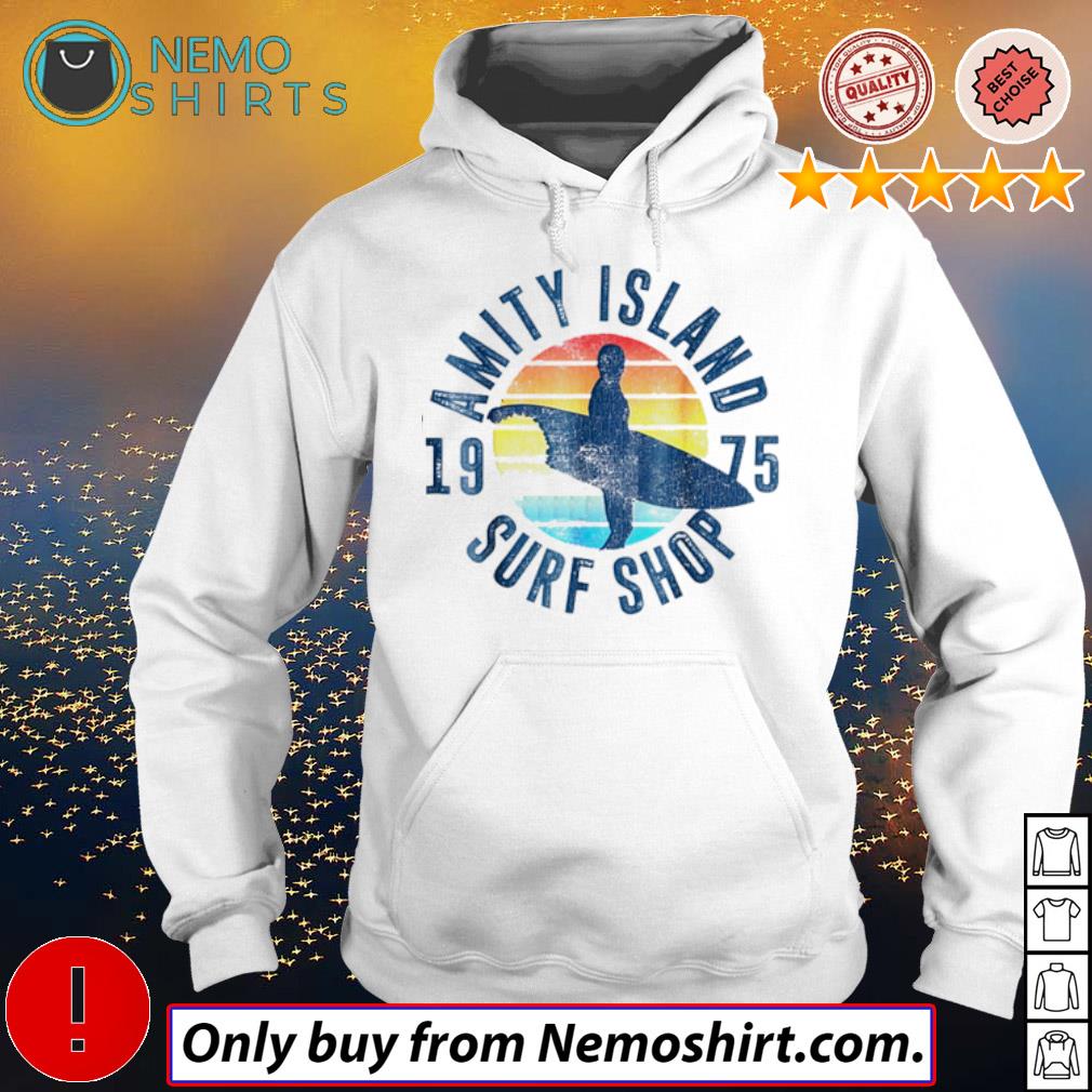 Surfing Amity Island Surf Shop 1975 Sunset Shirt Hoodie Sweater Long