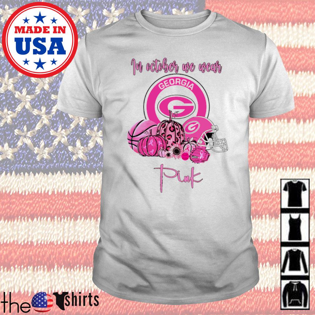 georgia bulldogs pink shirt